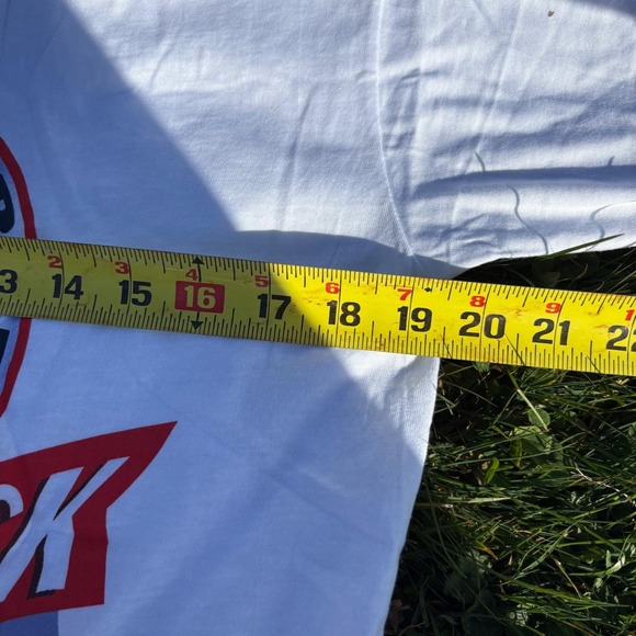 Vintage 90s Bud Light Lady Luck Beer Graphic T Shirt XL Made USA Single Stitch - Picture 8 of 9